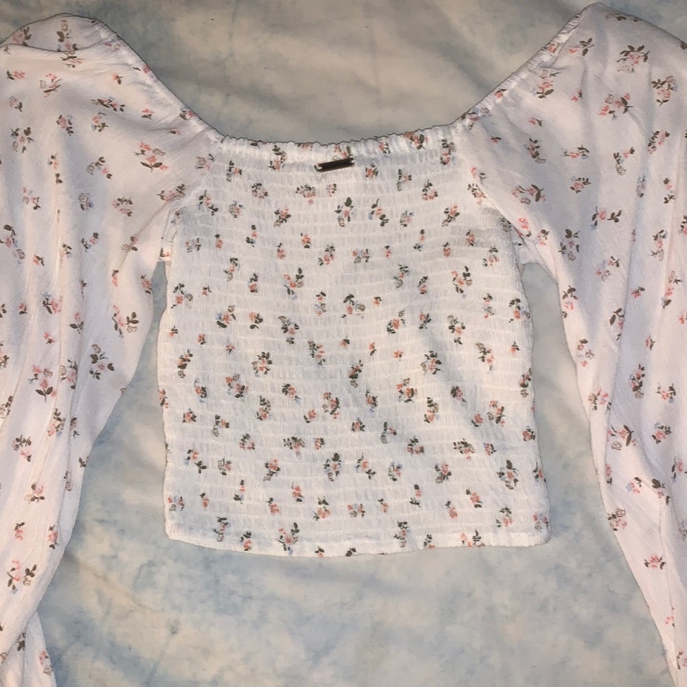 Billabong floral bell sleeve top - Picture 4 of 7
